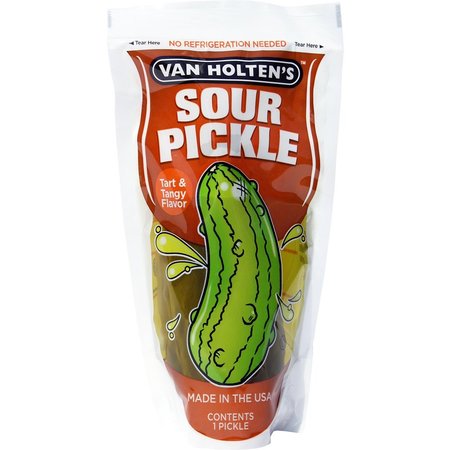 VAN HOLTENS Van Holten's Jumbo Sour Pickle Individually Packed In A Pouch, PK12 612S